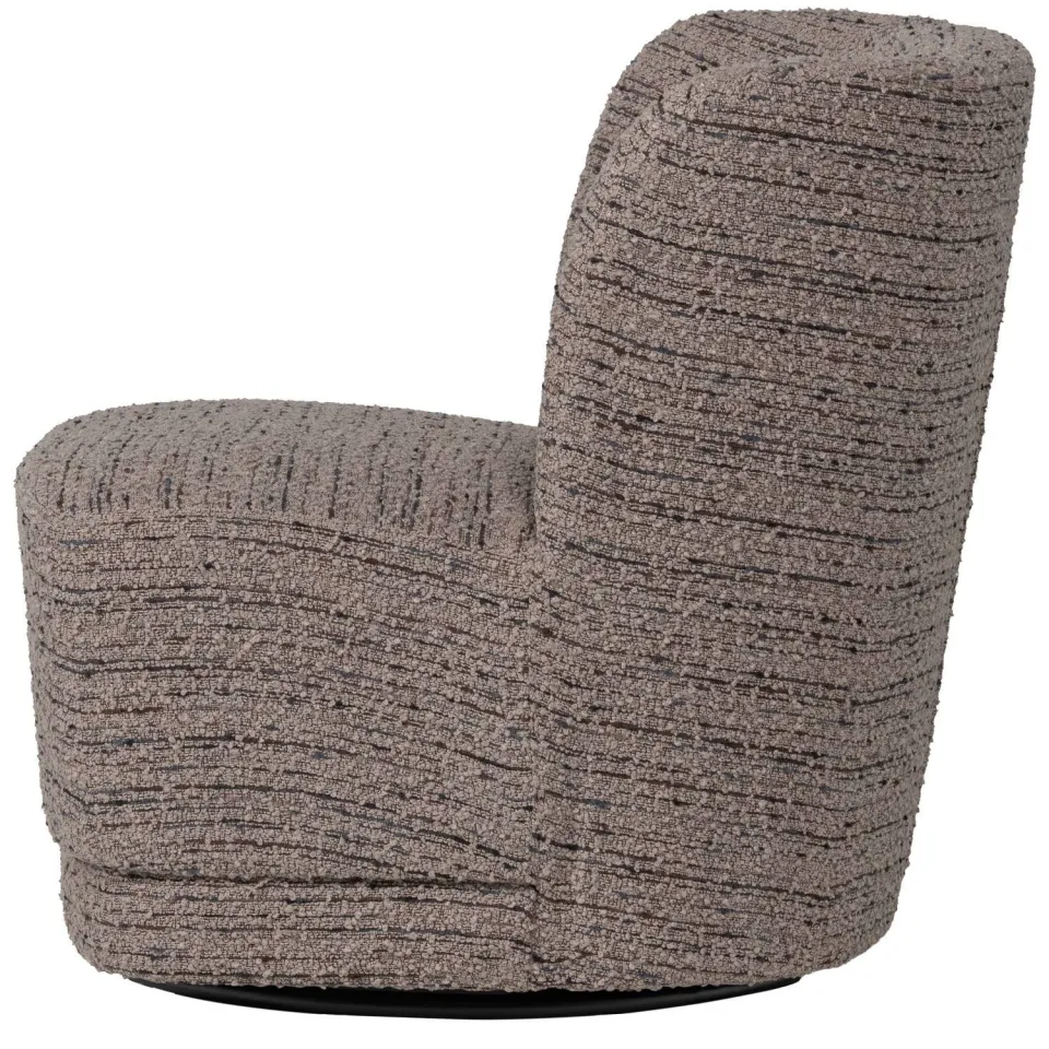 WOOOD Atty Draaifauteuil - Grove Melange - Grijs - 75x74x65, foto 3