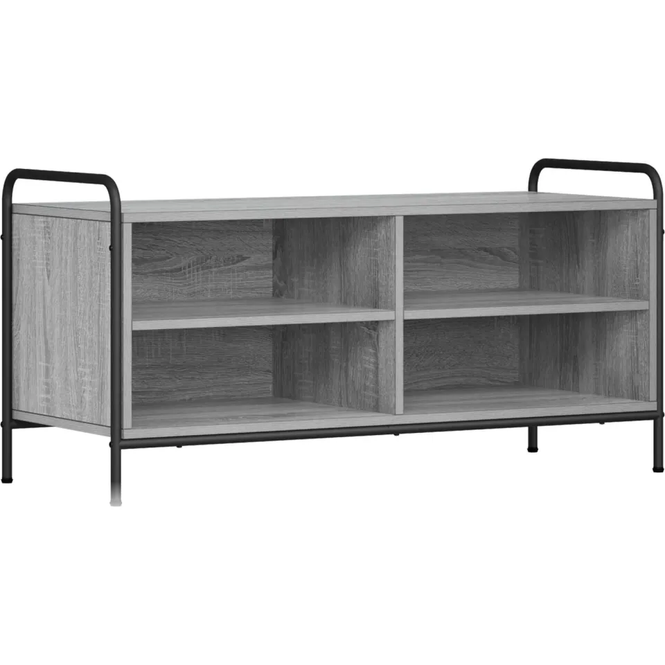 vidaXL Tv-meubel 140 x 39,5 x 50 cm Grijs Sonoma Bewerkt hout, foto 3