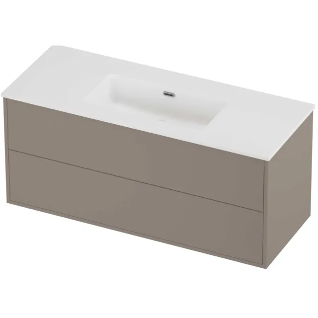 Proline Tribute Badmeubelset Porselein Elegant 2 Laden 120x46x54 cm Mat White Clay Beige