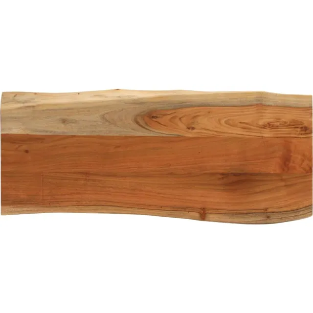 vidaXL Tafelblad rechthoekig natuurlijke rand 80x40x3,8 cm acaciahout Bruin