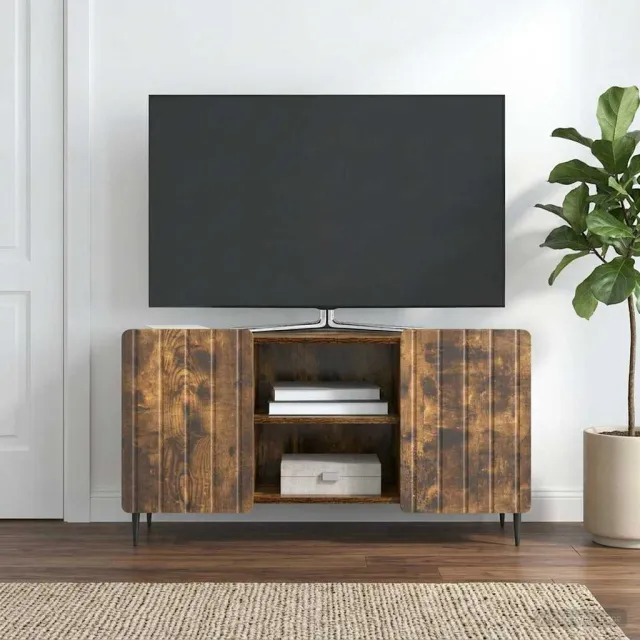 vidaXL TV-kast 102 x 34,5 x 52 cm Gerookt eiken Bewerkt hout, foto 2
