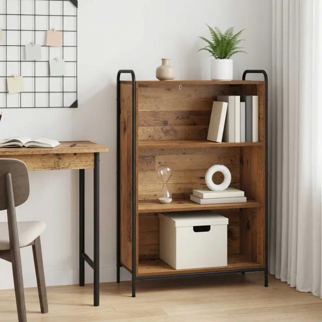 vidaXL Boekenkast 55,5 x 33 x 174 cm Bewerkt hout Oud hout bruin, foto 2