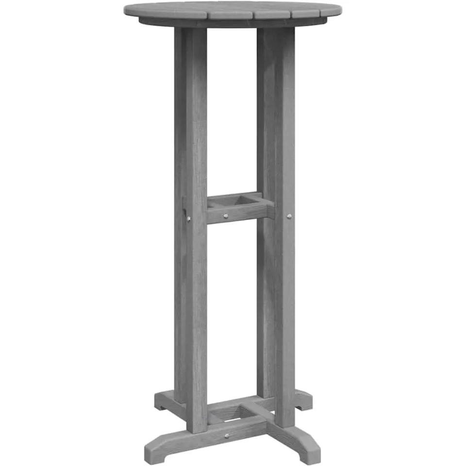 vidaXL Bartafel Lichtgrijs 55 x 55 x 107 cm Polyetheen, foto 3