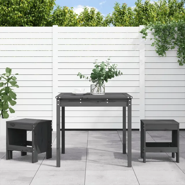 vidaXL 3-delige Bistroset massief grenenhout honingbruin bruin, foto 2