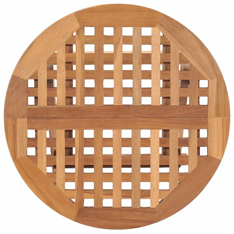 vidaXL Tuintafel inklapbaar 50x50x50 cm massief teakhout bruin, foto 4