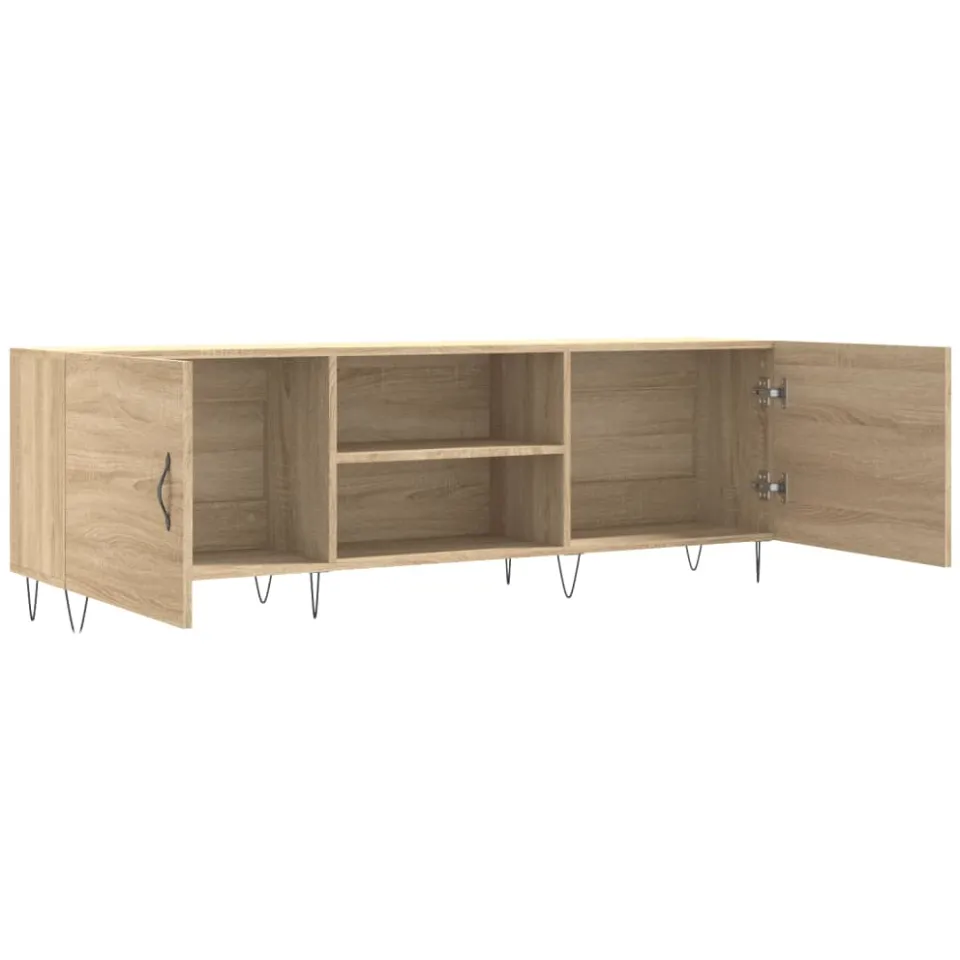 vidaXL Tv-meubel 150x30x50 cm bewerkt hout sonoma eikenkleurig, foto 4