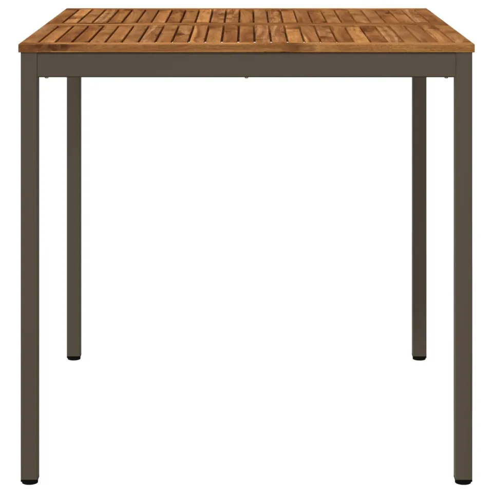 vidaXL Tuinbar Tafel NAARDEN Natuurlijk en Koffie 110 x 108,5 x 105 cm Bruin