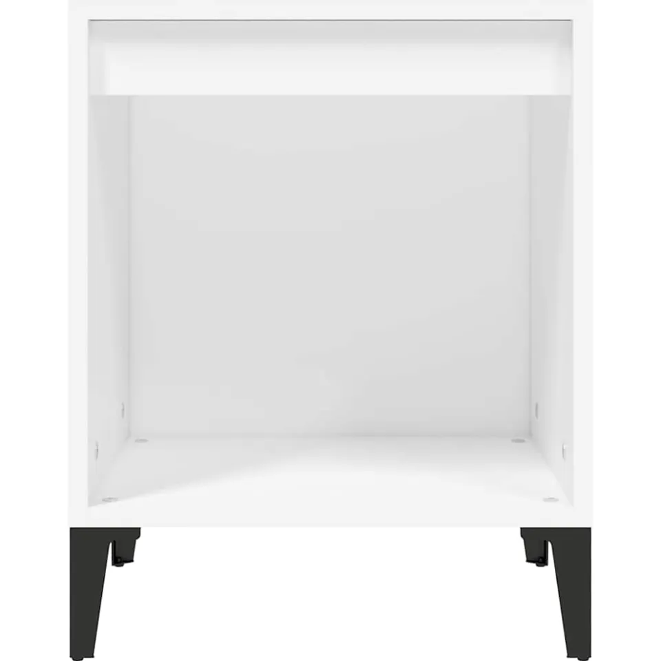vidaXL Nachtkastje 40x35x50 cm wit