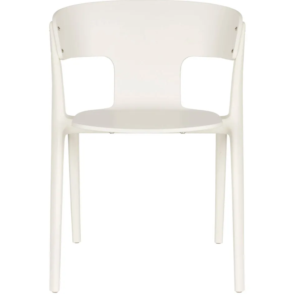 Zuiver Horizon tuinstoel wit Beige