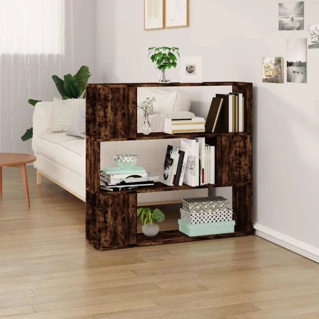 vidaXL Boekenkast/kamerscherm 100x24x94 cm gerookt eikenkleurig Bruin