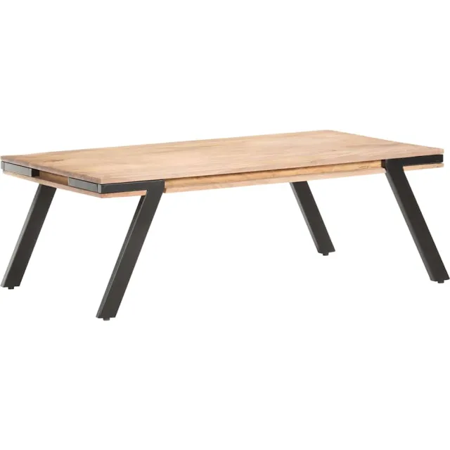 vidaXL Salontafel 114x65x40 cm massief mangohout Bruin
