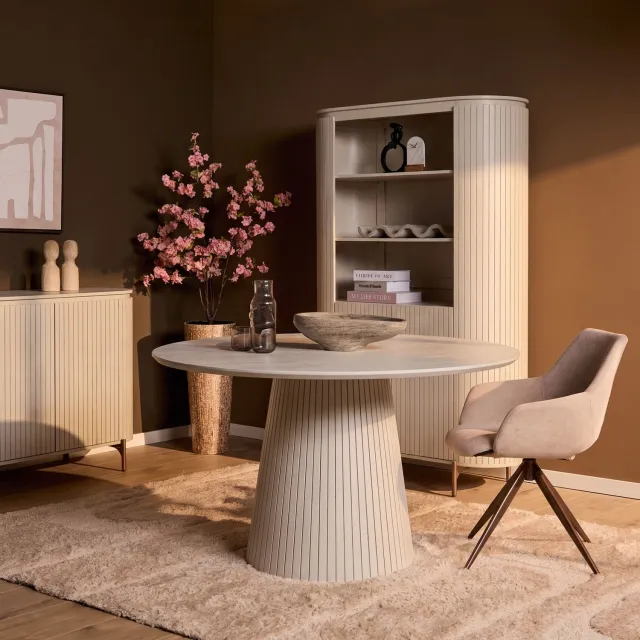 Starfurn Eettafel Solana Zand - Beige - 150x150x76 cm