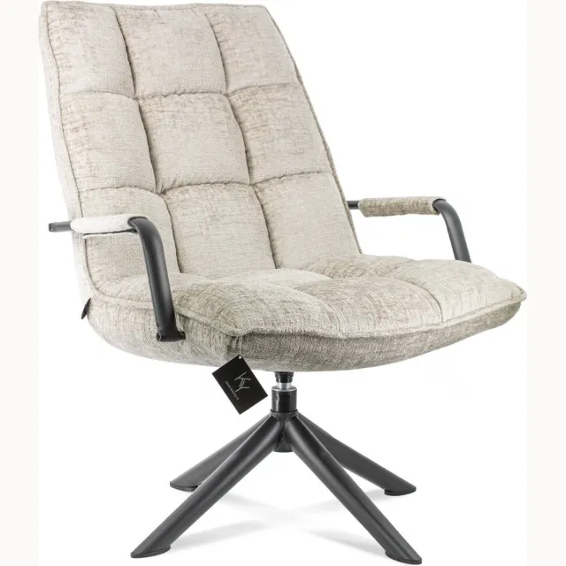 Homebound by Kolony Draaifauteuil Hidde met armleuning zand