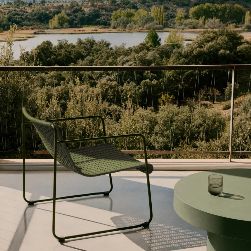 Kave Home outdoor fauteuil Maurina groen, foto 3