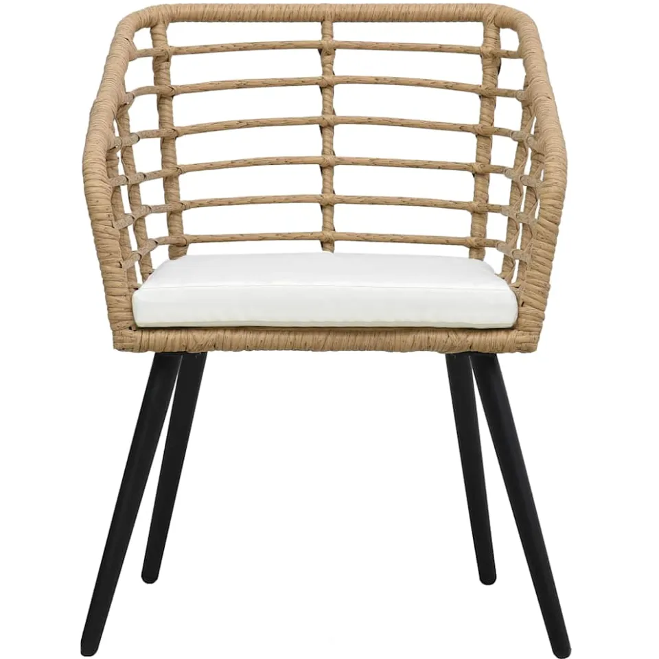 vidaXL 3-delige Bistroset poly rattan eikenkleurig, foto 3