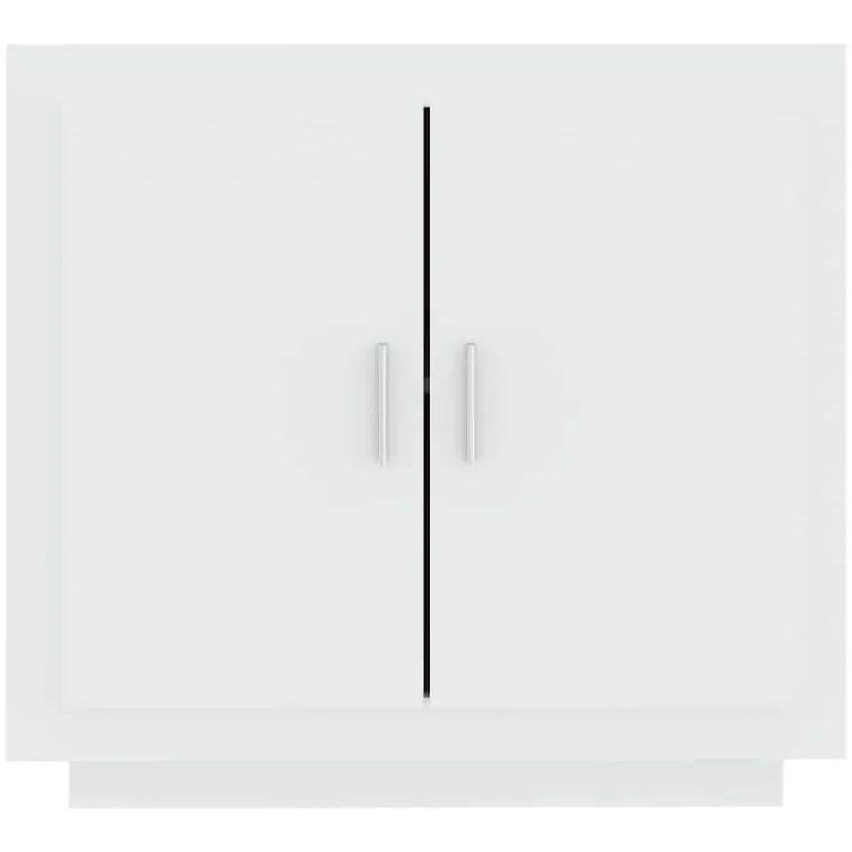 vidaXL Dressoir 80x40x75 cm bewerkt hout wit, foto 4