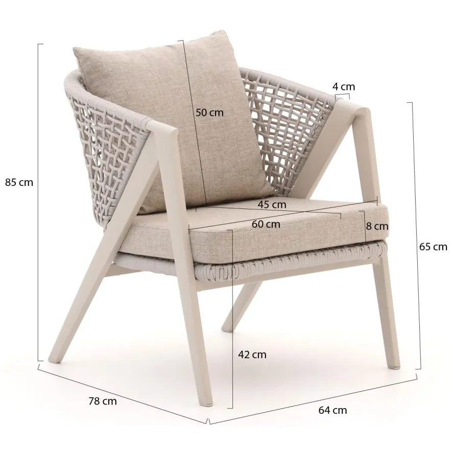 Manifesto Furniture Manifesto Valsecca lounge tuinstoel taupe, foto 2