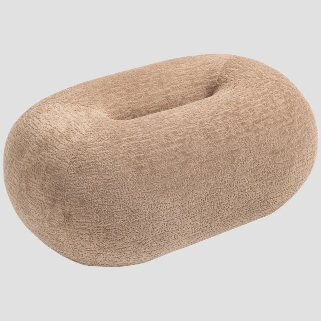 Homla Pouf - LUNCTA - Beige - 82x52x34 cm