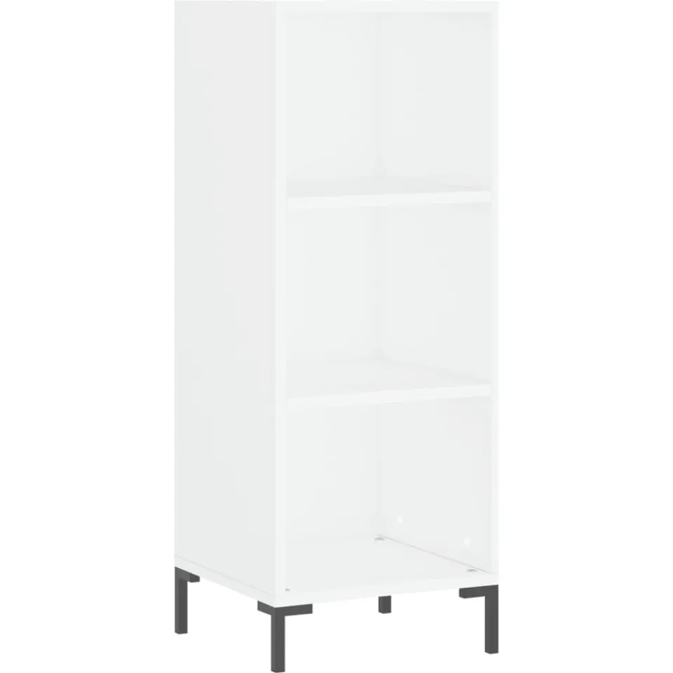 vidaXL Dressoir 34,5x32,5x90 cm bewerkt hout wit