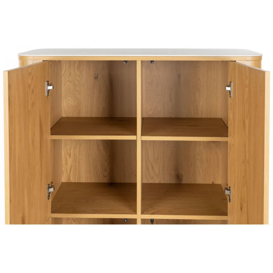 Housecraft Living Almira Kast Hout/ Marmerlook Naturel, foto 6