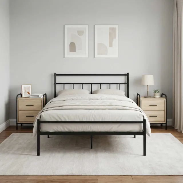 vidaXL Nachtkastje 2 st Sonoma Eiken 40 x 30 x 50 cm Bewerkt hout Bruin