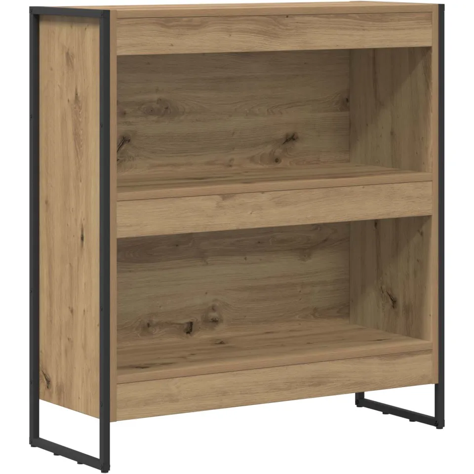 vidaXL Boekenkast 80 x 30 x 86,5 cm Bewerkt hout Ambachtelijk eiken Bruin