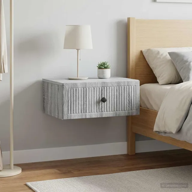 vidaXL Nachtkastje 2 st Grijs sonoma 49 x 34,5 x 20 cm Bewerkt hout, foto 2
