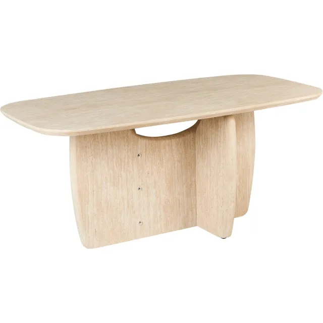 Beliani TRAVERS - Eettafel - Lichtbruin - 180 x 90 cm - MDF