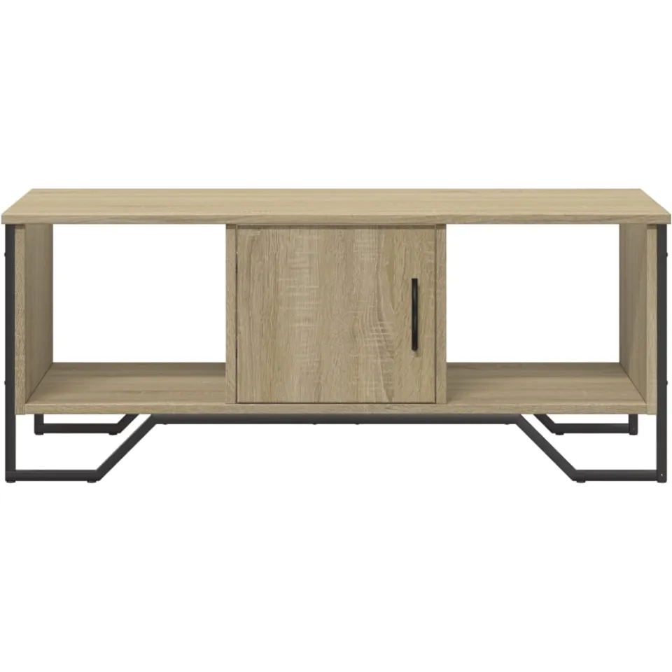 vidaXL Salontafel 100x51x40 cm bewerkt hout sonoma eikenkleurig, foto 4
