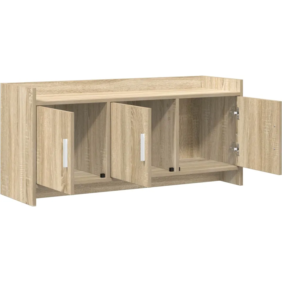 vidaXL TV-kast 102 x 33 x 47 cm Sonoma Eiken Bewerkt hout, foto 4