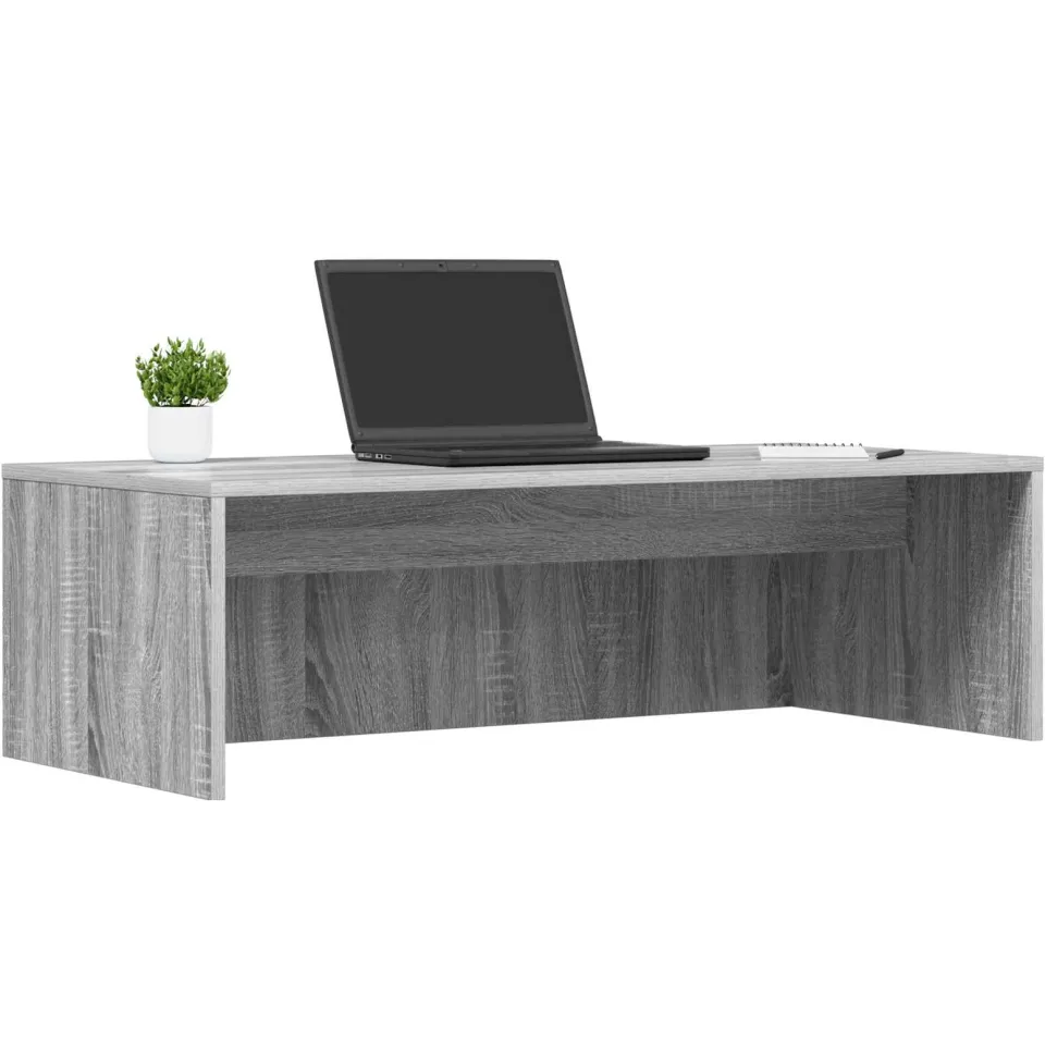 vidaXL Wandbureau Grijs Sonoma 100 x 45 x 30 cm Bewerkt hout