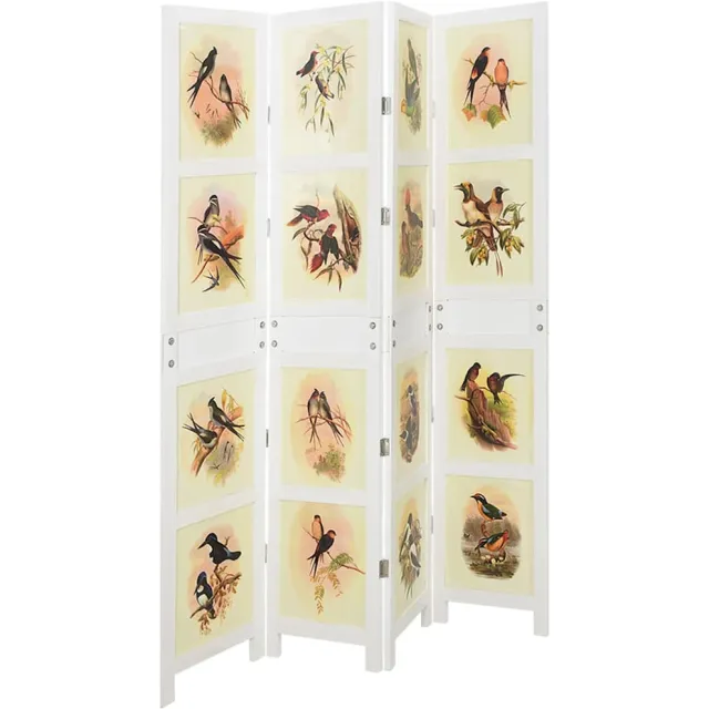 vidaXL Romdivider Paneel Wit 141,5 x 165 cm MDF, foto 2