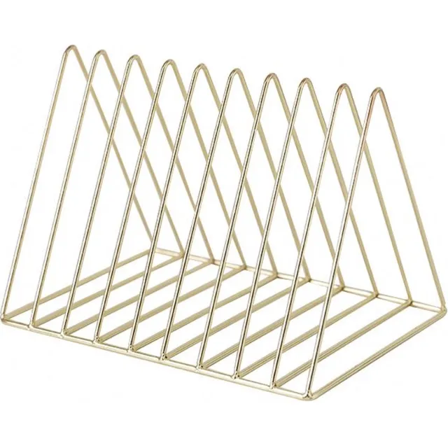 Naturn Living Metalen Tijdschriftenhouder - Magazinerek - Lectuurbak - Tijdschriftenopberger - Magazinehouder - Opbergrek voor Tijdschriften - Lectuur Organizer - Magazinerekje - Mat Goud