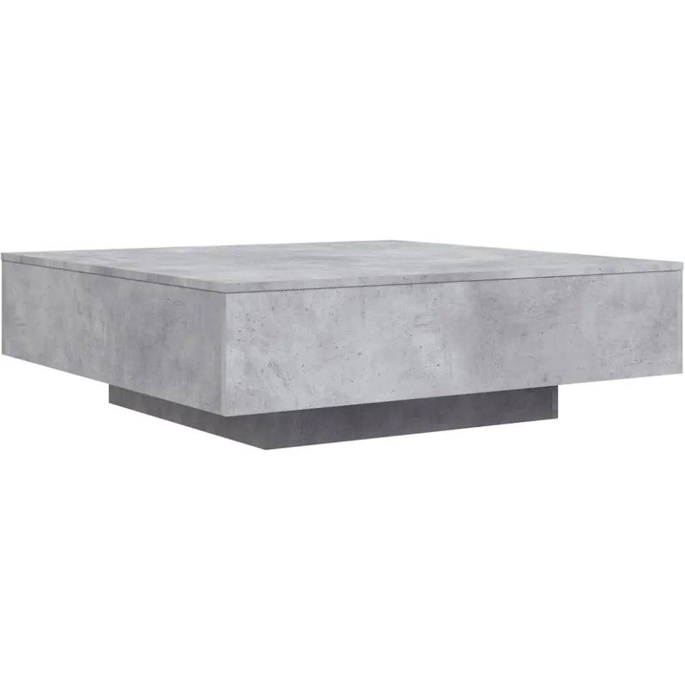 vidaXL Salontafel 100x100x31 cm bewerkt hout betongrijs