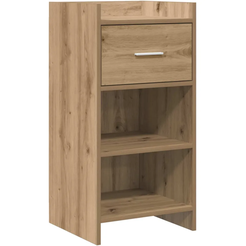 vidaXL Dressoir Artisanaal eiken 40 x 36 x 80 cm Bewerkt hout, foto 3