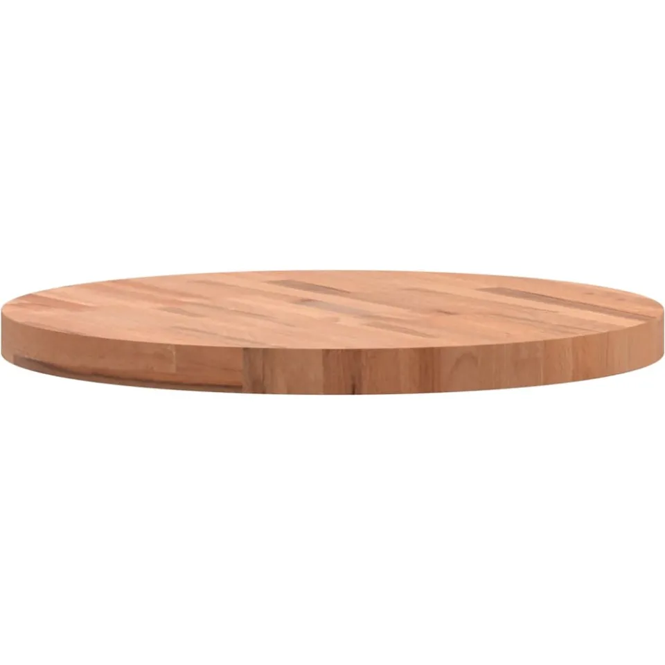 vidaXL Tafelblad rond Ø60x4 cm massief beukenhout Bruin