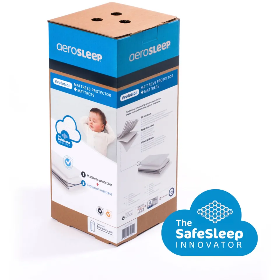 AeroSleep Evolution Pack babymatras wit, foto 6