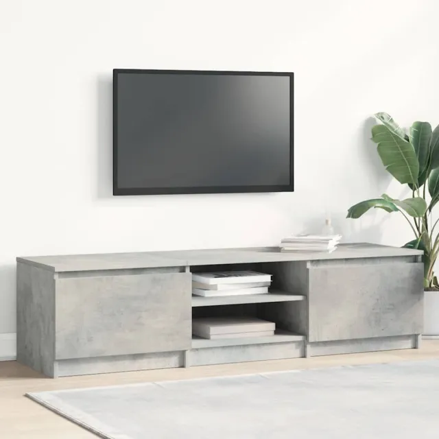 vidaXL Tv-meubel 140x40x35,5 cm bewerkt hout betongrijs grijs, foto 2