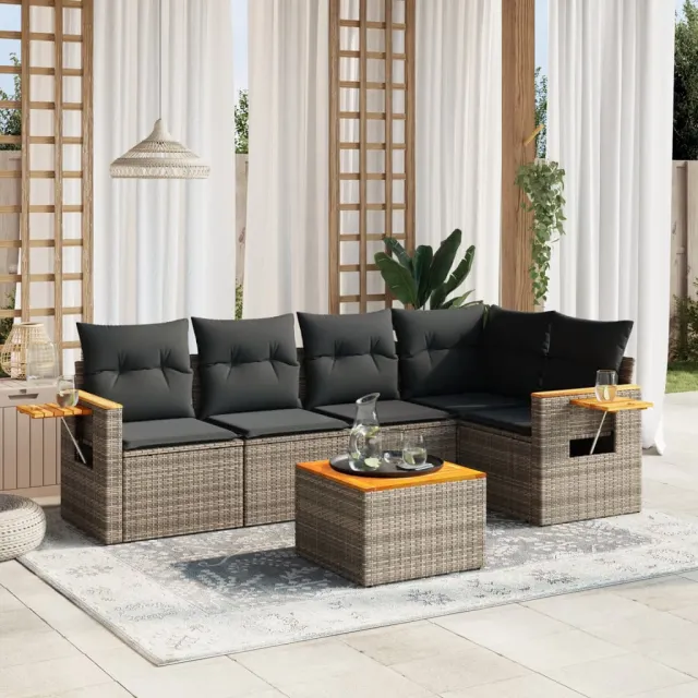 vidaXL Patio Sofa Set 5-zits Grey, foto 2
