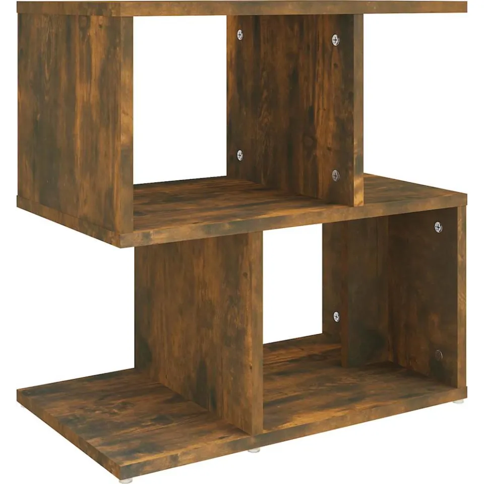 vidaXL Nachtkastje 50x30x51,5 cm bewerkt hout gerookt eikenkleurig, foto 3