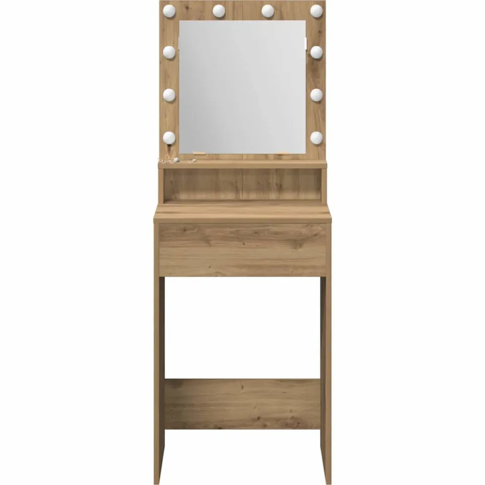 vidaXL Plafondtafel Artisan Eiken 50 x 41 x 135 cm Bewerkt hout, foto 3
