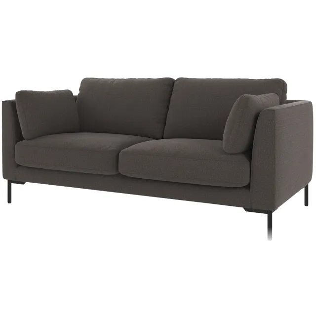 Rowico Home Corwin gestoffeerde 2.5 zitsbank antraciet - 238 cm Zwart
