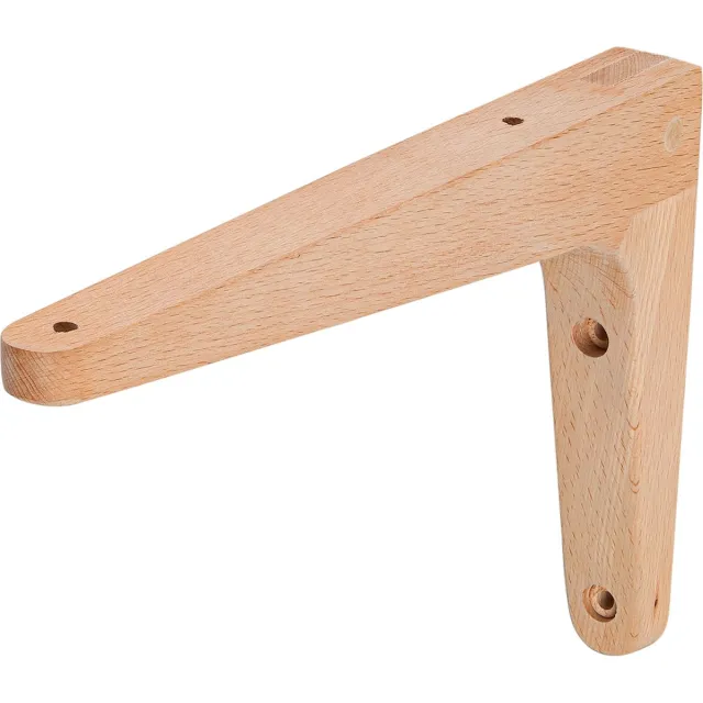 Wovar Houten Plankdrager L|Model 15 x 25 cm Beuken | Per Stuk Houtkleur