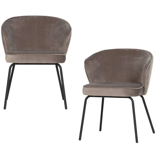 WOOOD Admit eetkamerstoel taupe Khaki
