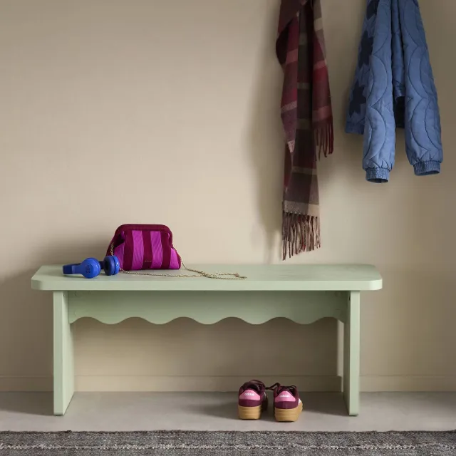 NOUS Living Waves bankje groen, foto 2