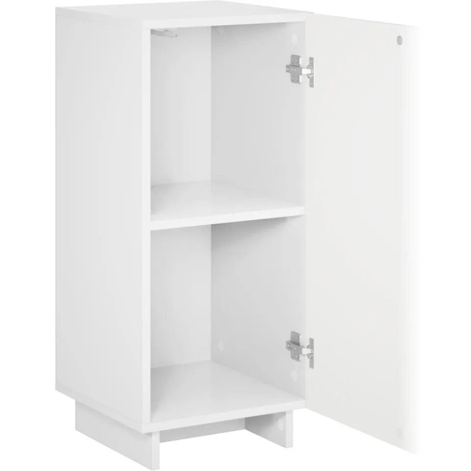 vidaXL Dressoir Hoogglans Wit 33,5 x 34,5 x 75 cm Bewerkt hout