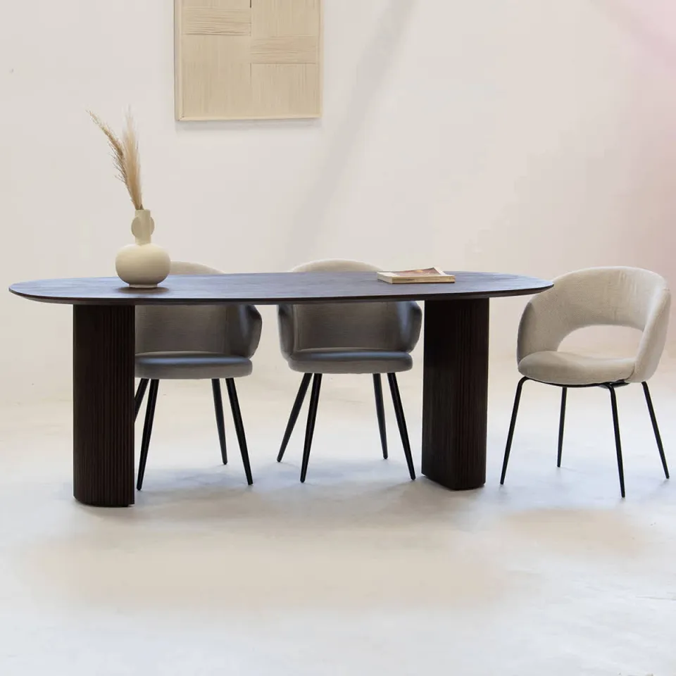 Giga Meubel Eettafel Feline - Deens Ovaal - Mangohout - 300cm, foto 4