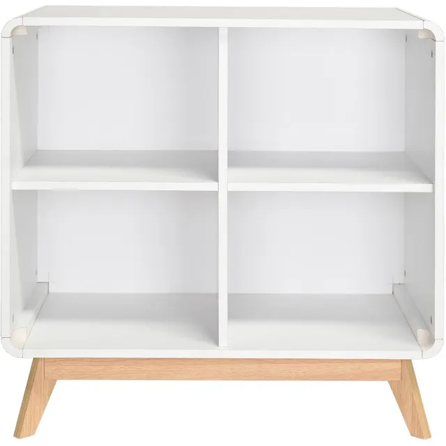 Notio Living Cassie-Witte-Boekenkast - 4 Planken - Wit Wit/Wit