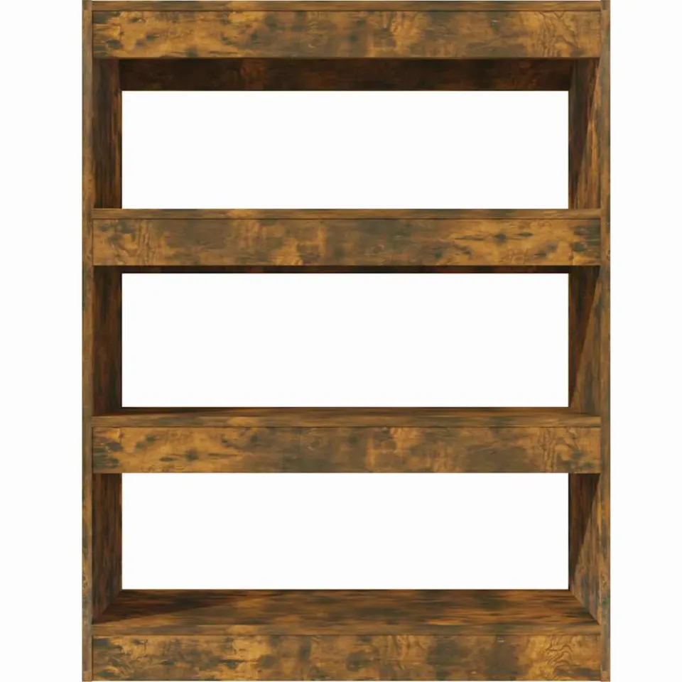 vidaXL Boekenkast/kamerscherm 80x30x103 cm bewerkt hout gerookt eiken, foto 4