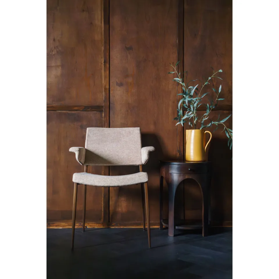 Dutchbone Portland eetkamerstoel beige, foto 6